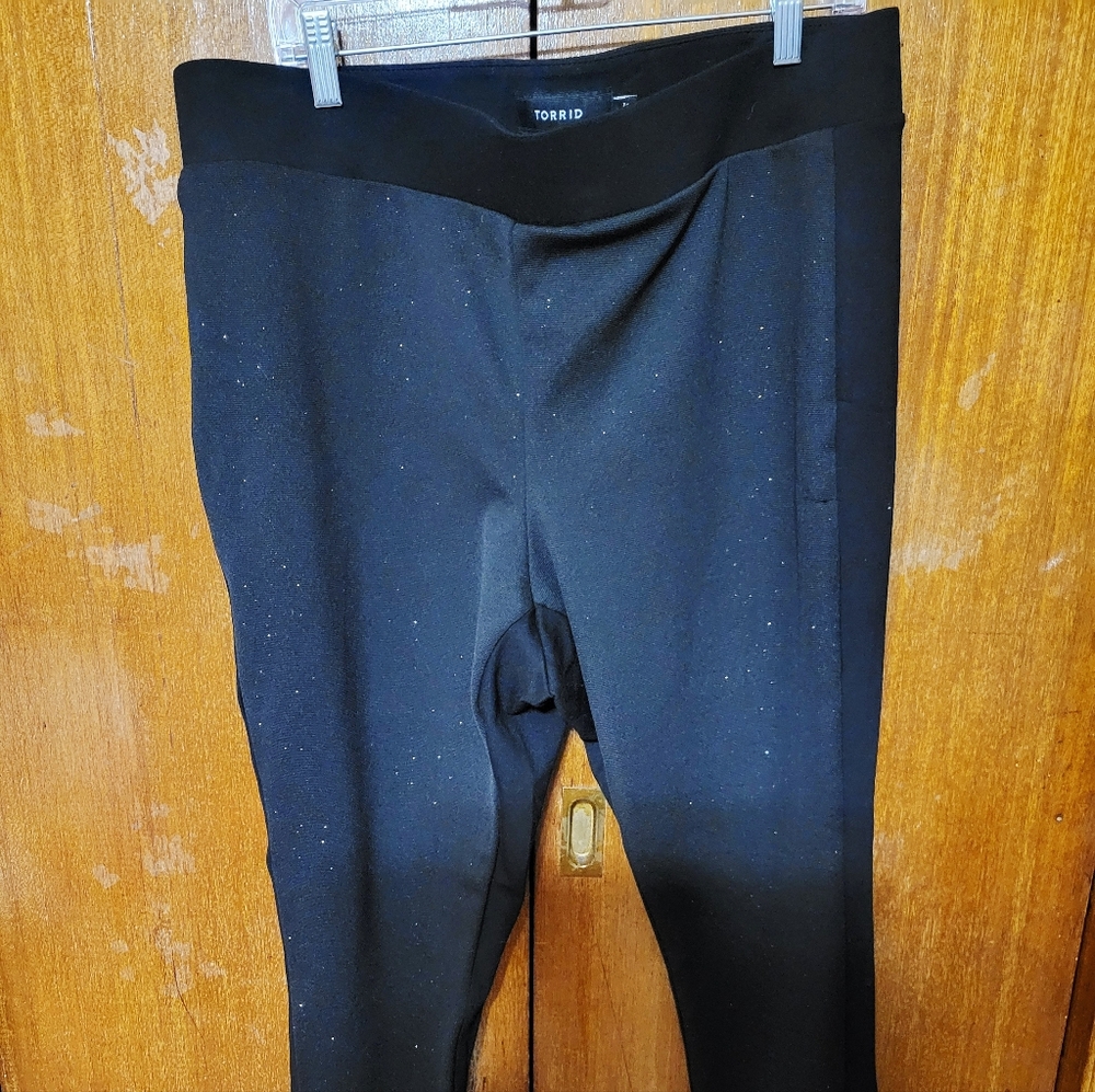 Torrid Black Sparkle Ponte Leggings - Women - Picture 4 of 4